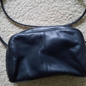 Navy Blue Cross Body Leather Purse